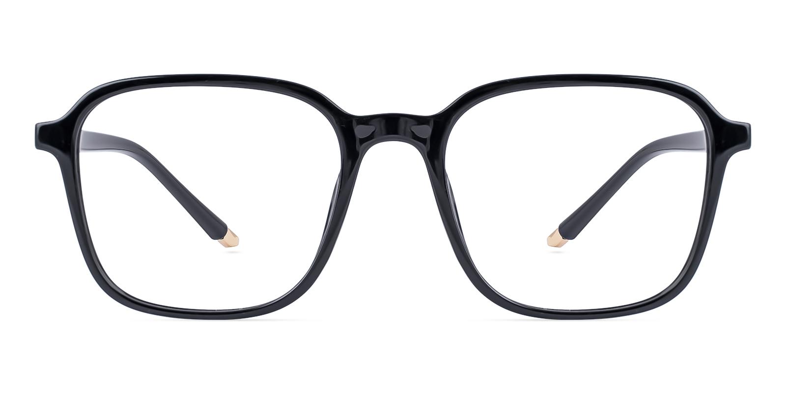 Viscos Black Plastic Eyeglasses , UniversalBridgeFit Frames from ABBE Glasses