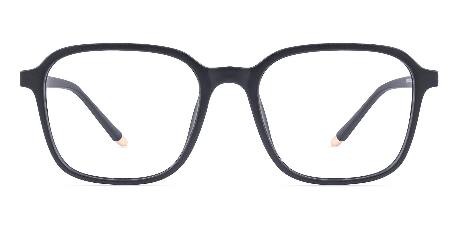 Viscos Matte-black Plastic Eyeglasses , UniversalBridgeFit Frames from ABBE Glasses