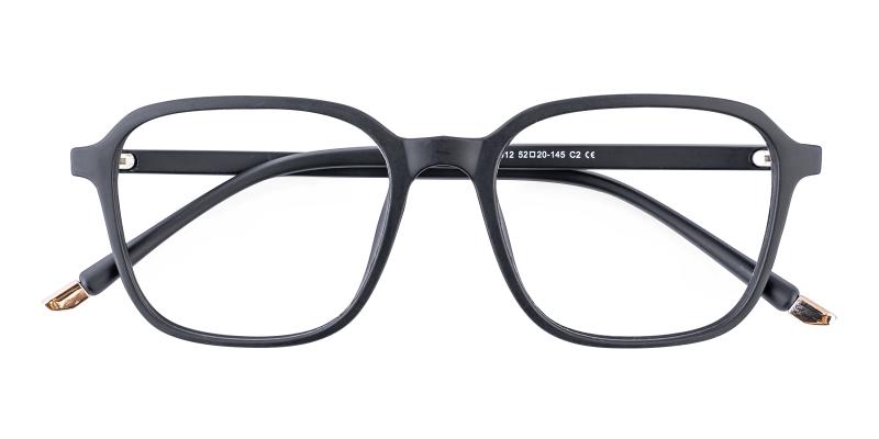 Viscos Matte-black  Frames from ABBE Glasses
