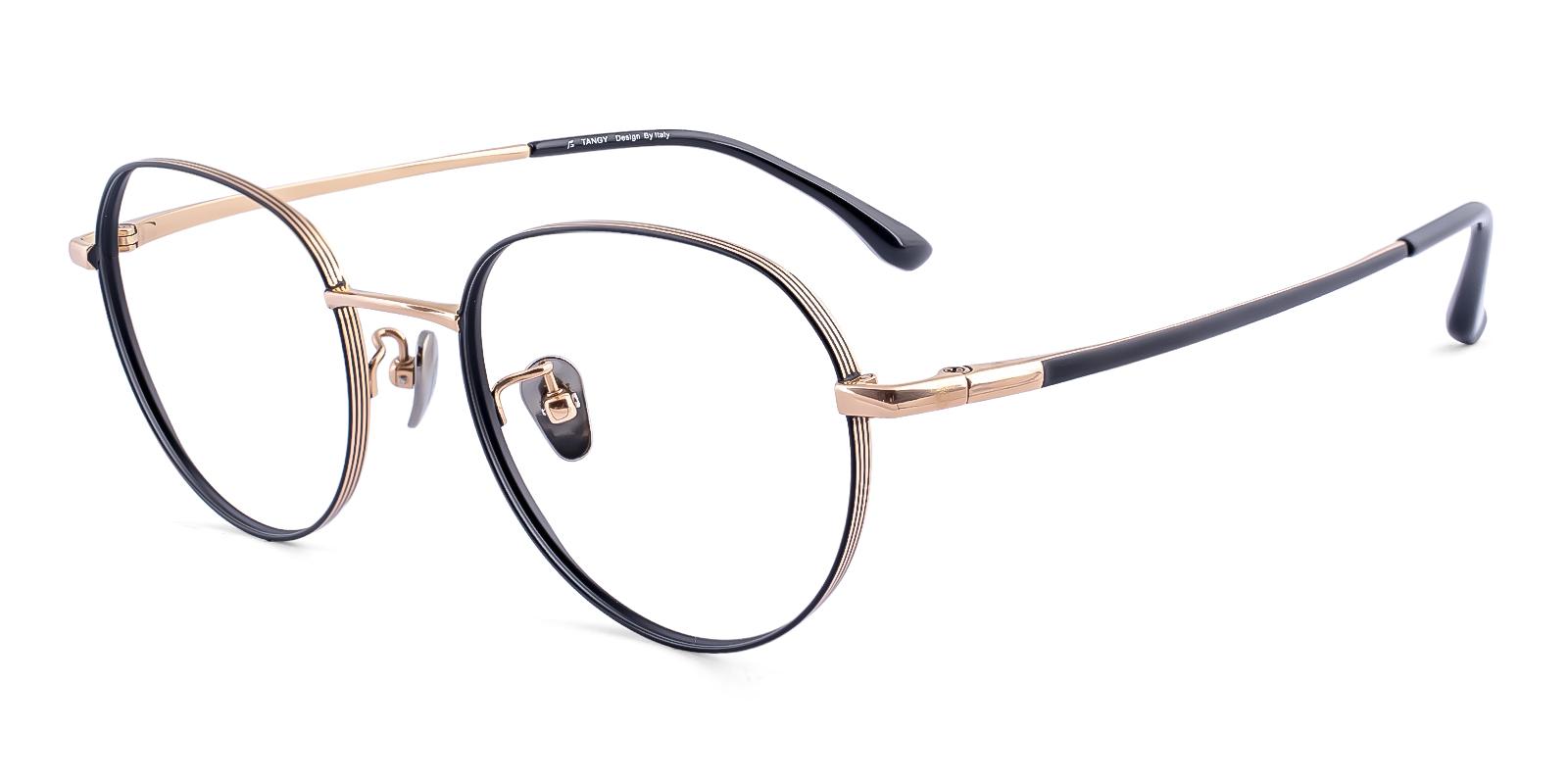 Seitor Black Titanium Eyeglasses , Lightweight , NosePads Frames from ABBE Glasses
