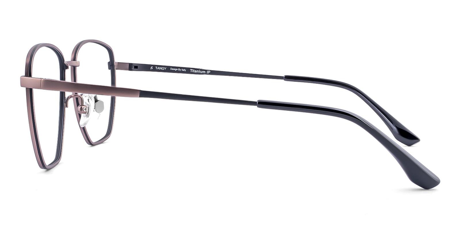 Errious Brown Titanium Eyeglasses , NosePads Frames from ABBE Glasses