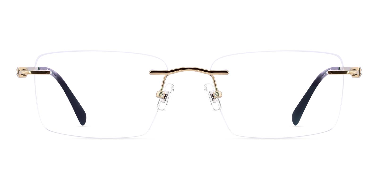 Tornitude Gold Titanium Eyeglasses , NosePads Frames from ABBE Glasses