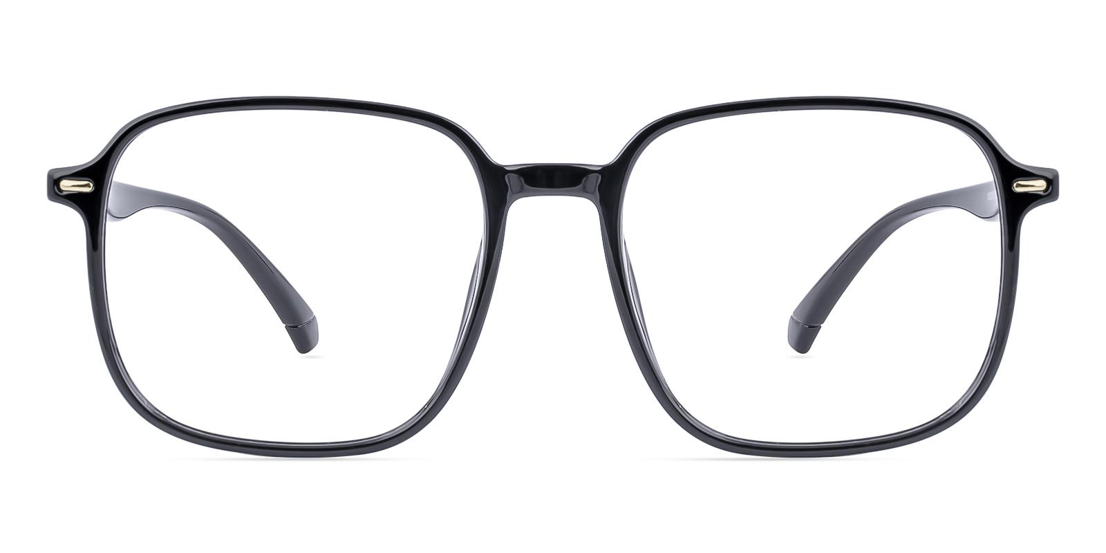 Phoarium Black Plastic Eyeglasses , UniversalBridgeFit Frames from ABBE Glasses
