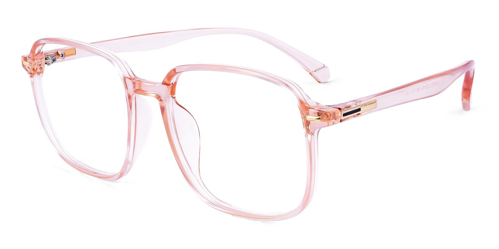 Logyship Pink Plastic Eyeglasses , UniversalBridgeFit Frames from ABBE Glasses