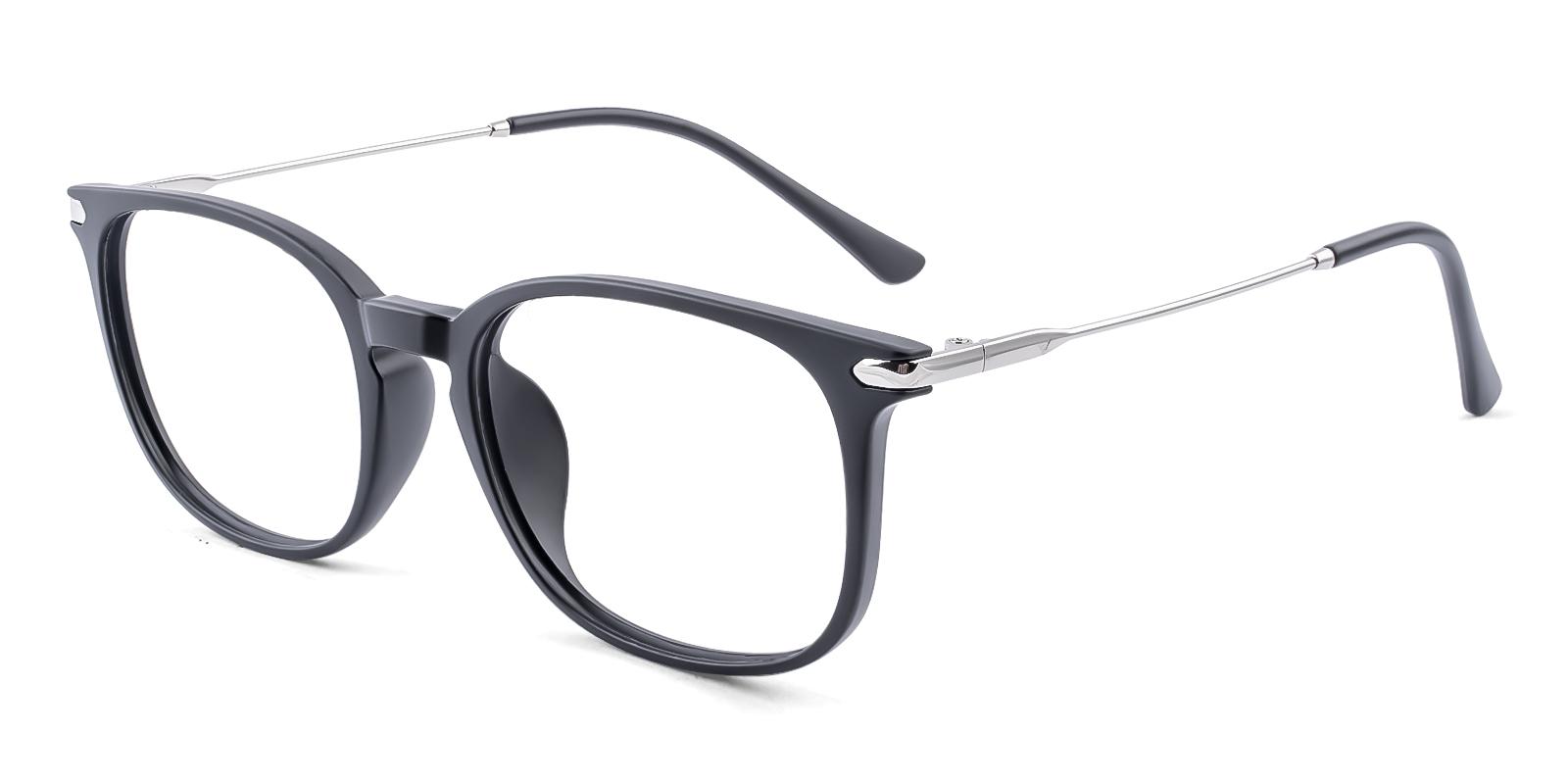 Mercier Matte-black Plastic Eyeglasses , UniversalBridgeFit Frames from ABBE Glasses