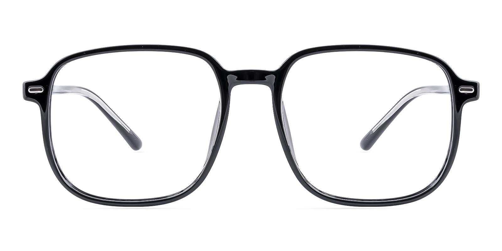 Commonary Black Plastic Eyeglasses , UniversalBridgeFit Frames from ABBE Glasses