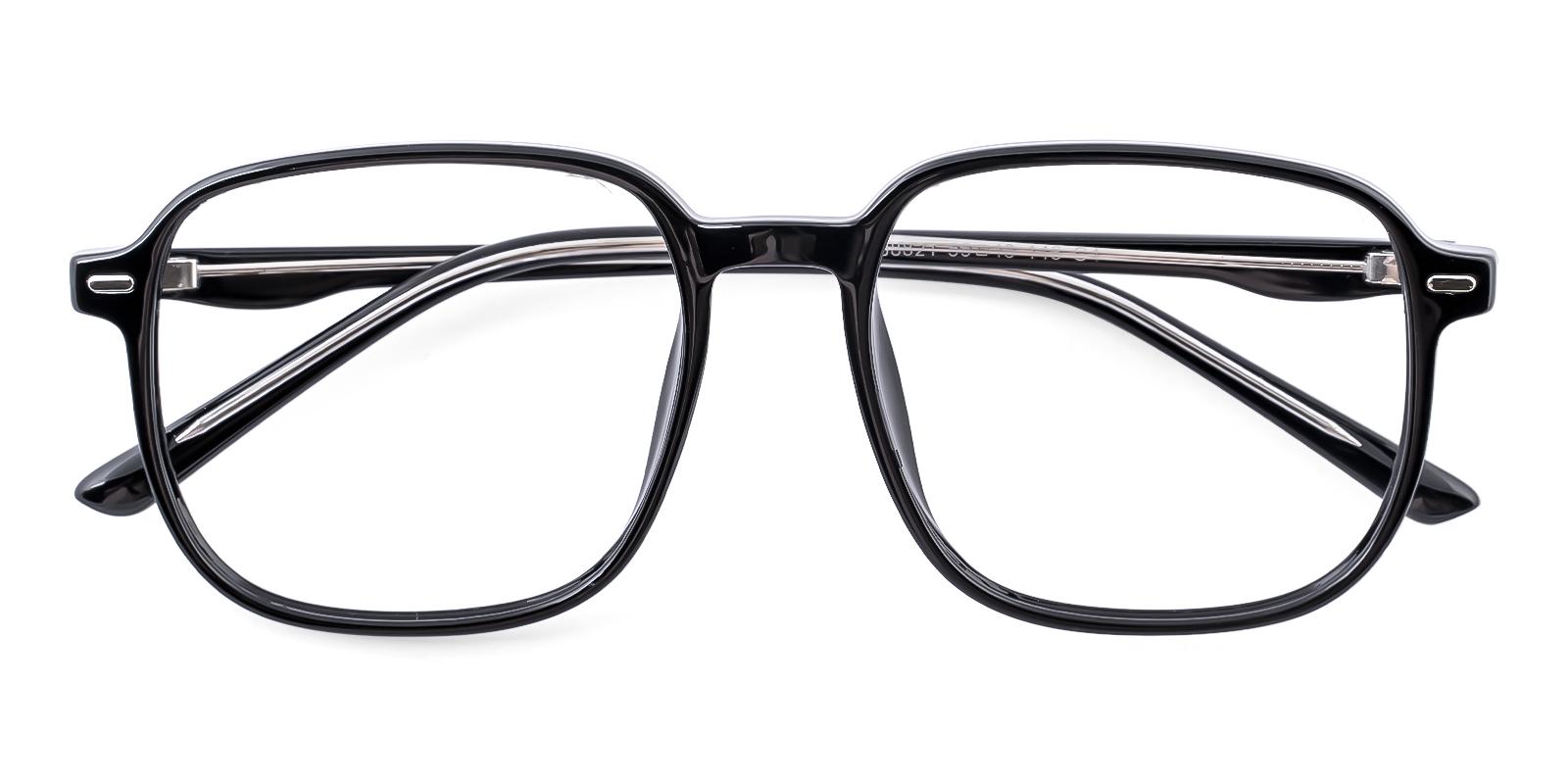 Commonary Black Plastic Eyeglasses , UniversalBridgeFit Frames from ABBE Glasses