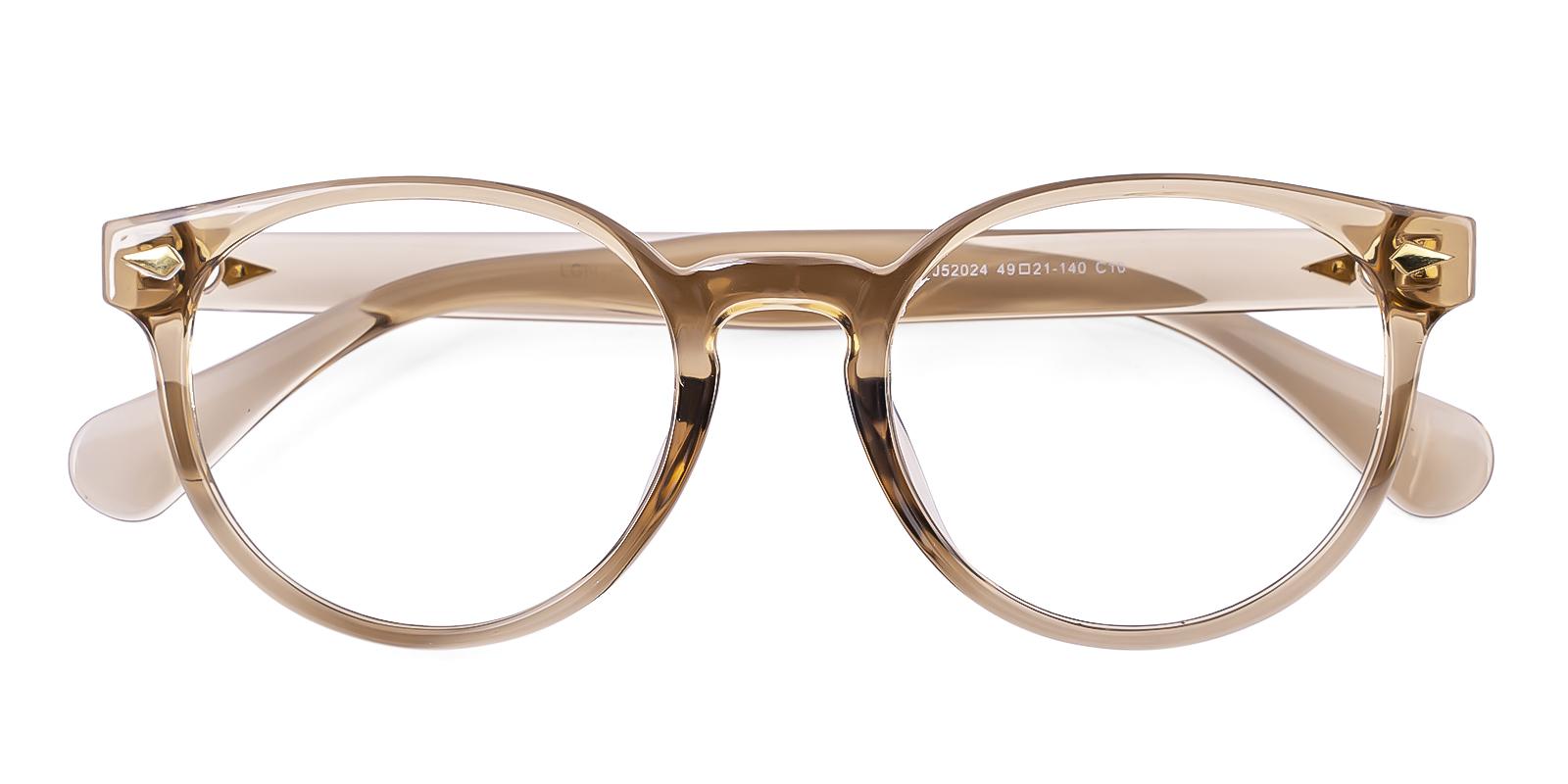 Hismost Brown Plastic Eyeglasses , UniversalBridgeFit Frames from ABBE Glasses