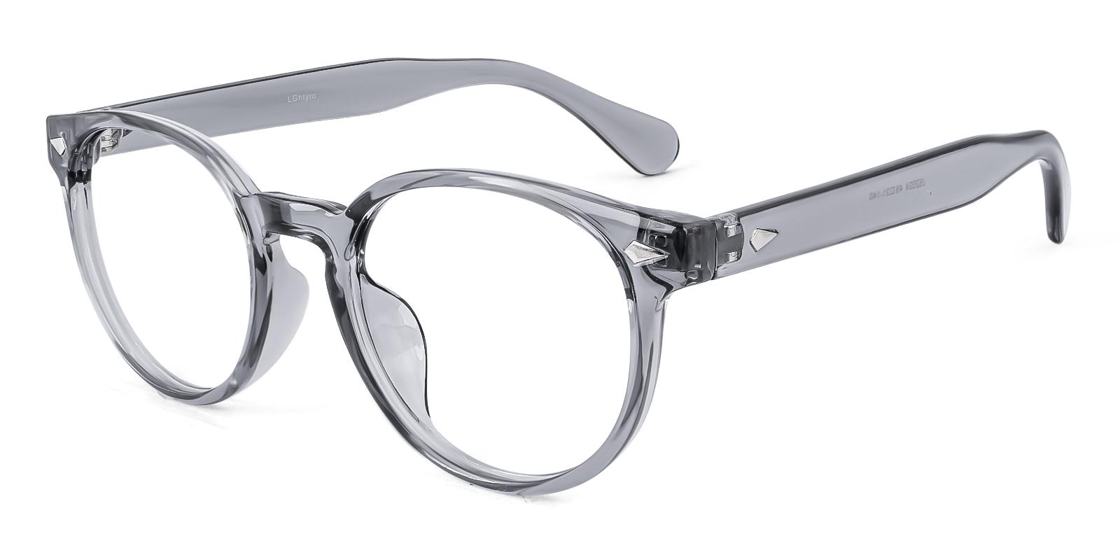 Hismost Gray Plastic Eyeglasses , UniversalBridgeFit Frames from ABBE Glasses