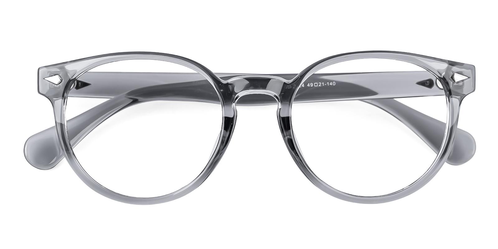 Hismost Gray Plastic Eyeglasses , UniversalBridgeFit Frames from ABBE Glasses