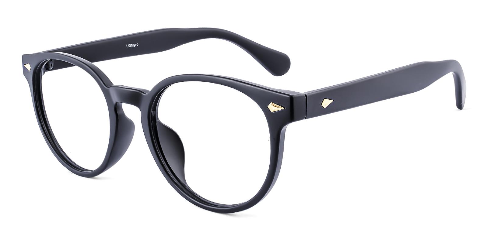 Hismost Matte-black Plastic Eyeglasses , UniversalBridgeFit Frames from ABBE Glasses
