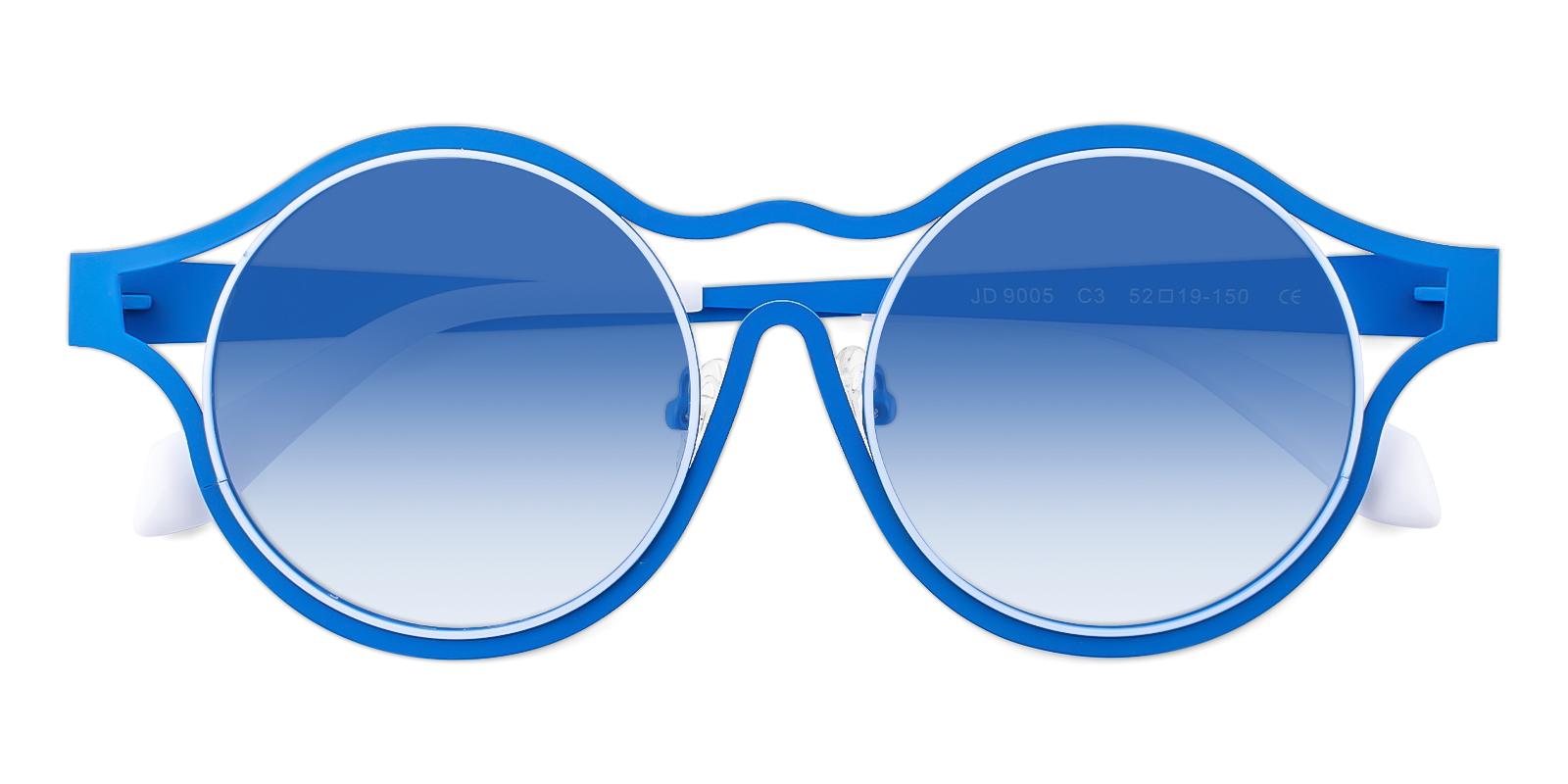 Bankcy Blue Metal NosePads , Sunglasses Frames from ABBE Glasses