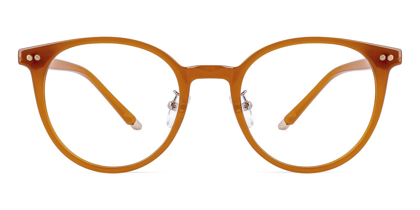 Candeous Brown Plastic Eyeglasses , NosePads Frames from ABBE Glasses