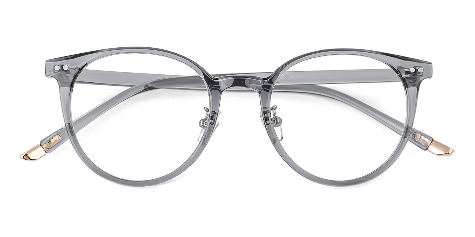 Candeous Gray Plastic Eyeglasses , NosePads Frames from ABBE Glasses