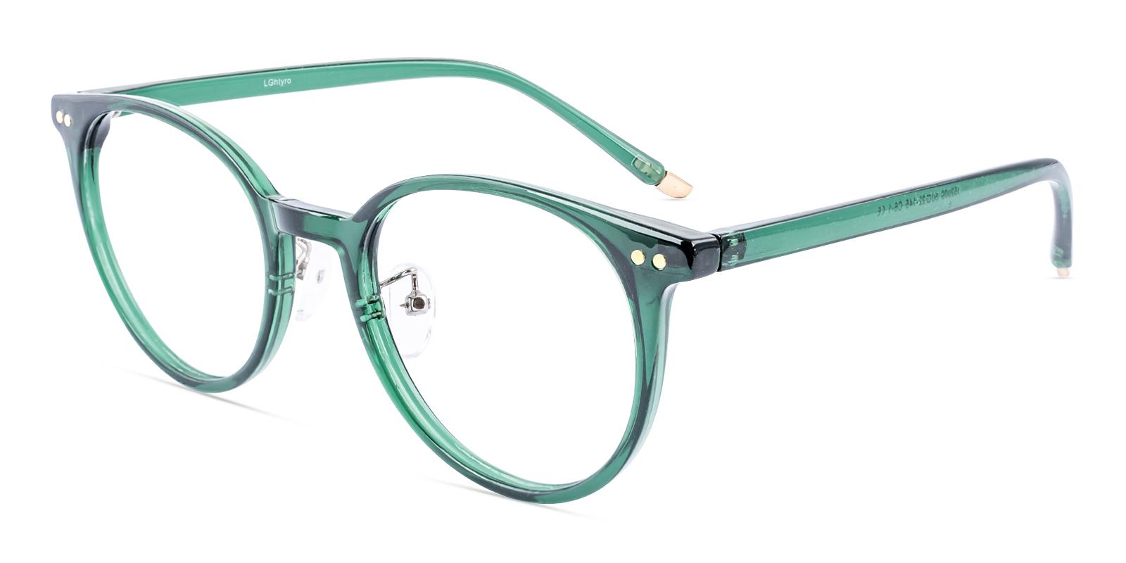 Candeous Green Plastic Eyeglasses , NosePads Frames from ABBE Glasses