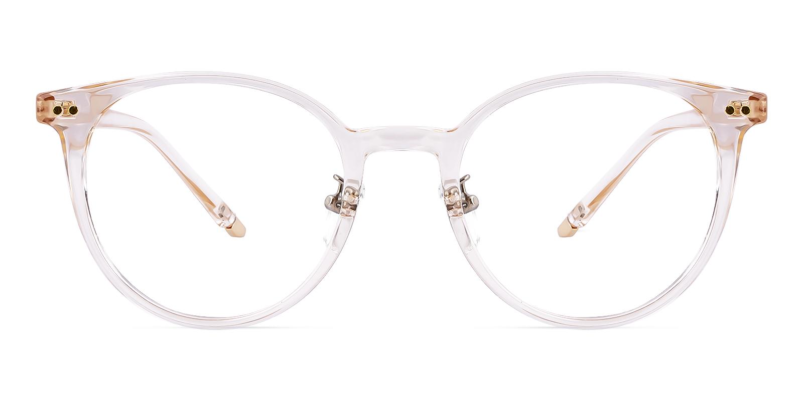 Candeous Orange Plastic Eyeglasses , NosePads Frames from ABBE Glasses