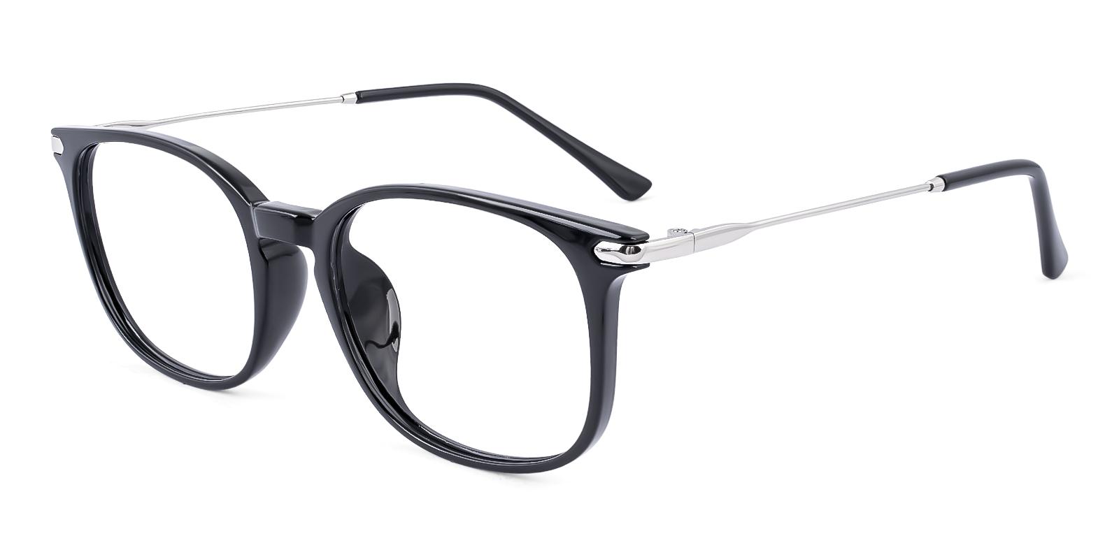 Dosast Black Plastic Eyeglasses , UniversalBridgeFit Frames from ABBE Glasses