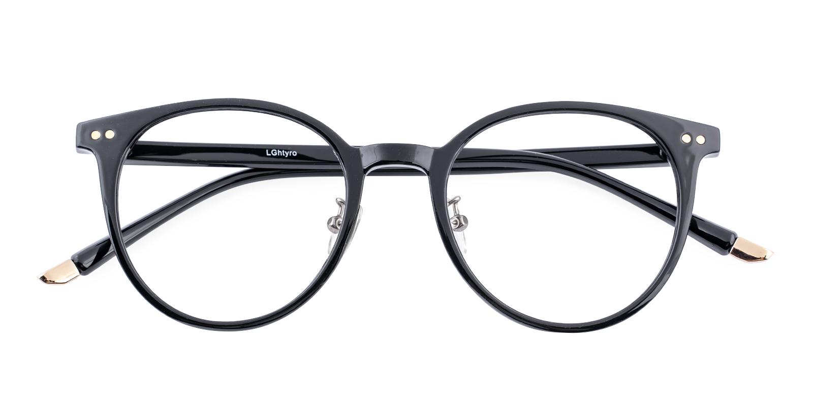 Salate Black Plastic Eyeglasses , NosePads Frames from ABBE Glasses
