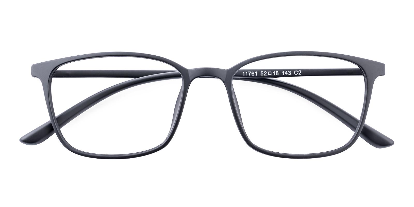Polit Matte-black TR Eyeglasses , UniversalBridgeFit Frames from ABBE Glasses