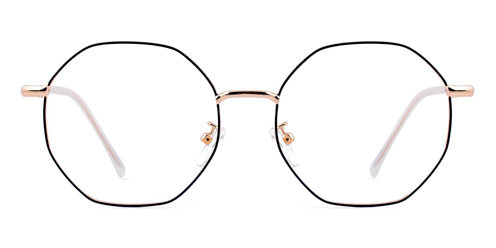 Udin Rosegold Metal Eyeglasses , NosePads Frames from ABBE Glasses