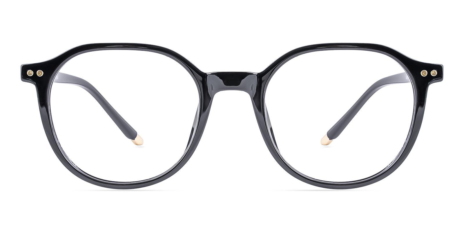 Restlike Black Plastic Eyeglasses , UniversalBridgeFit Frames from ABBE Glasses