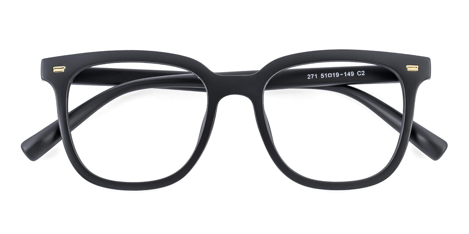 Horta Matte-black TR Eyeglasses , UniversalBridgeFit Frames from ABBE Glasses