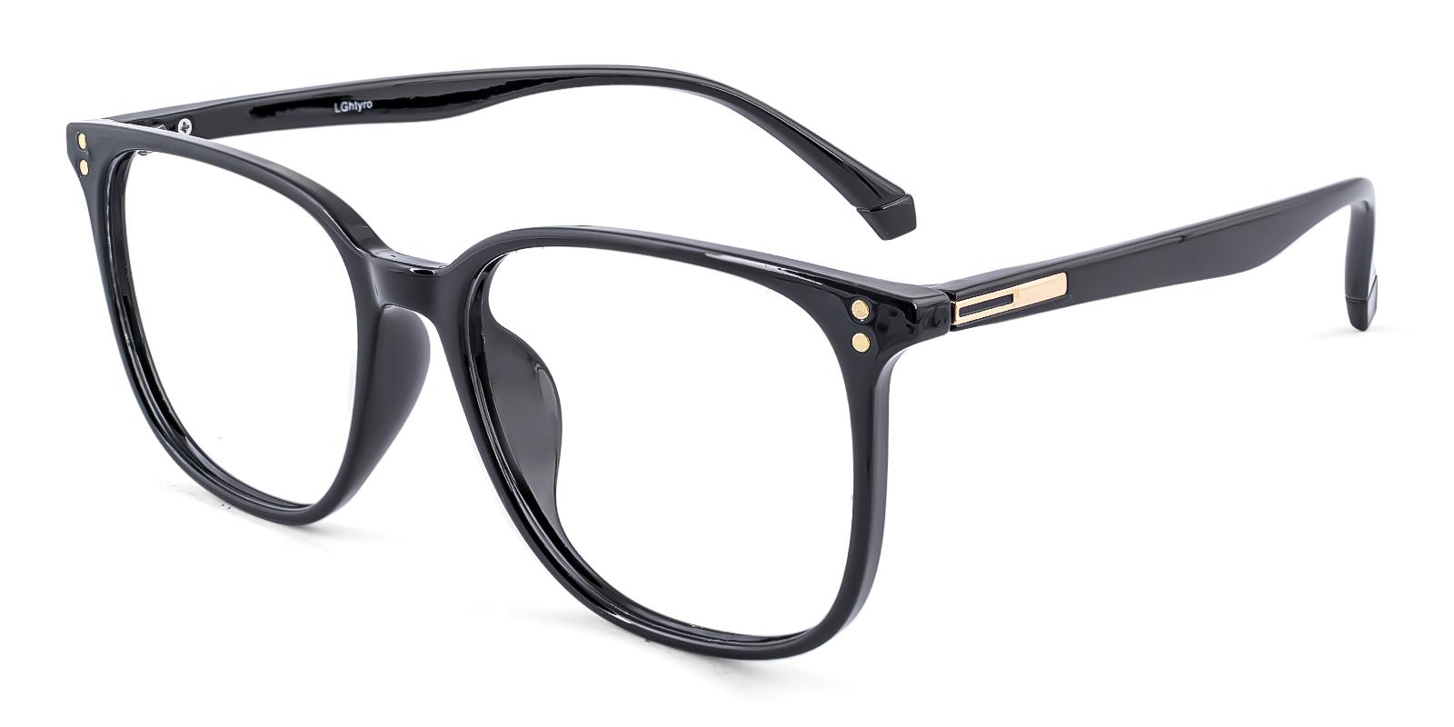 Cubitine Black Plastic Eyeglasses , UniversalBridgeFit Frames from ABBE Glasses