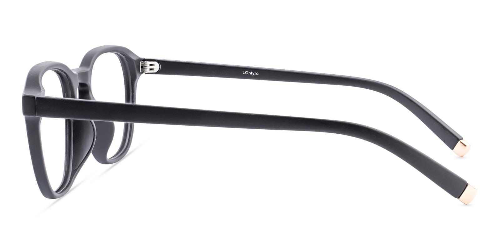 Fricive Matte-black Plastic Eyeglasses , UniversalBridgeFit Frames from ABBE Glasses