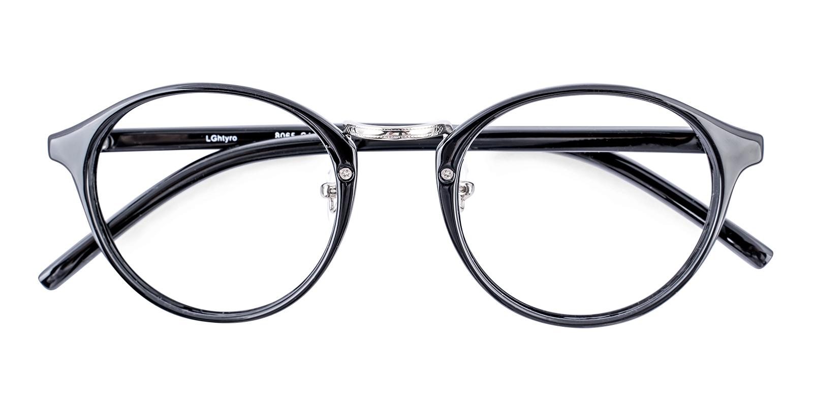 Youngitive Black Plastic Eyeglasses , NosePads Frames from ABBE Glasses