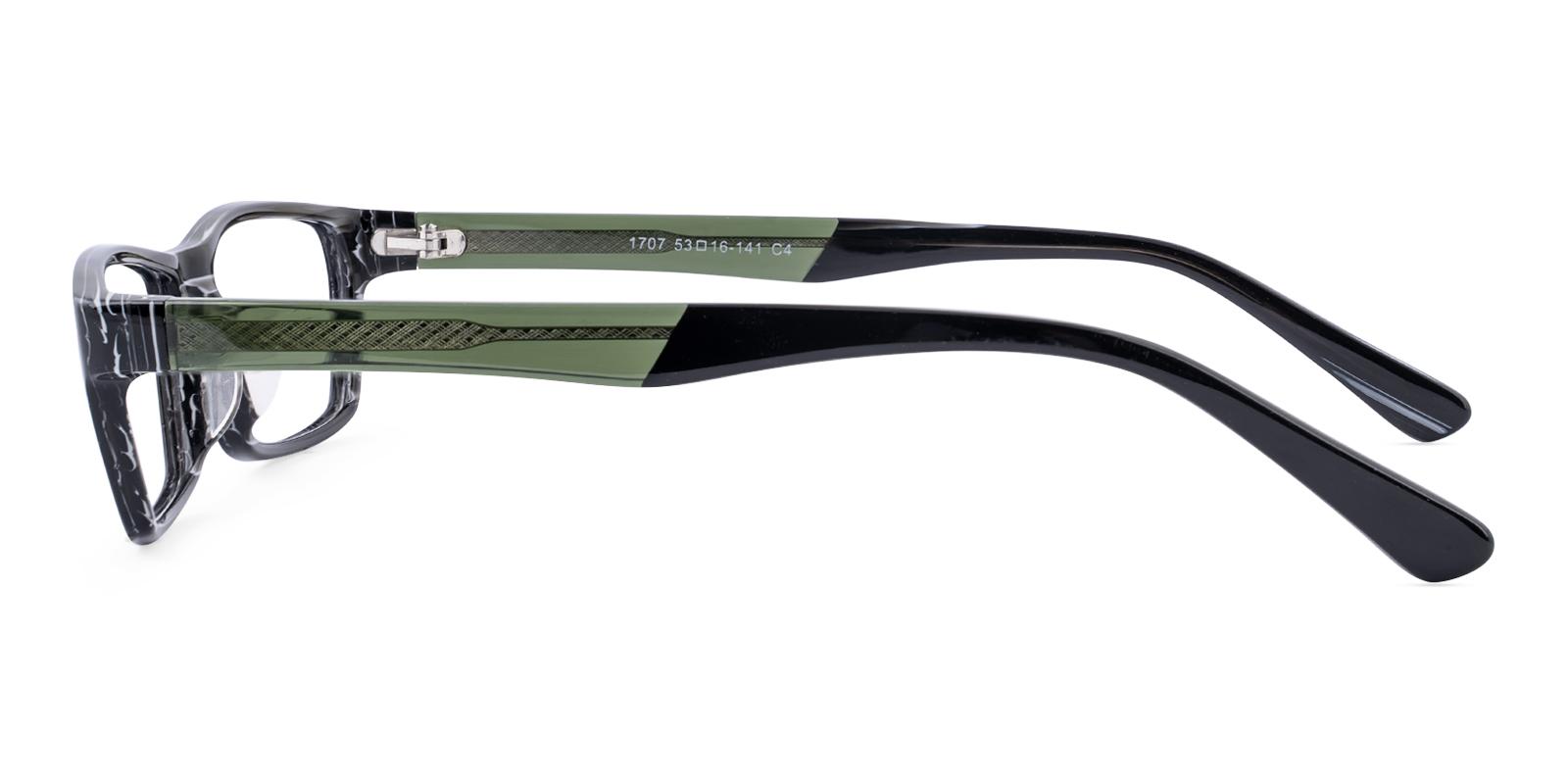 Omphalic Black Acetate Eyeglasses , Lightweight , UniversalBridgeFit Frames from ABBE Glasses