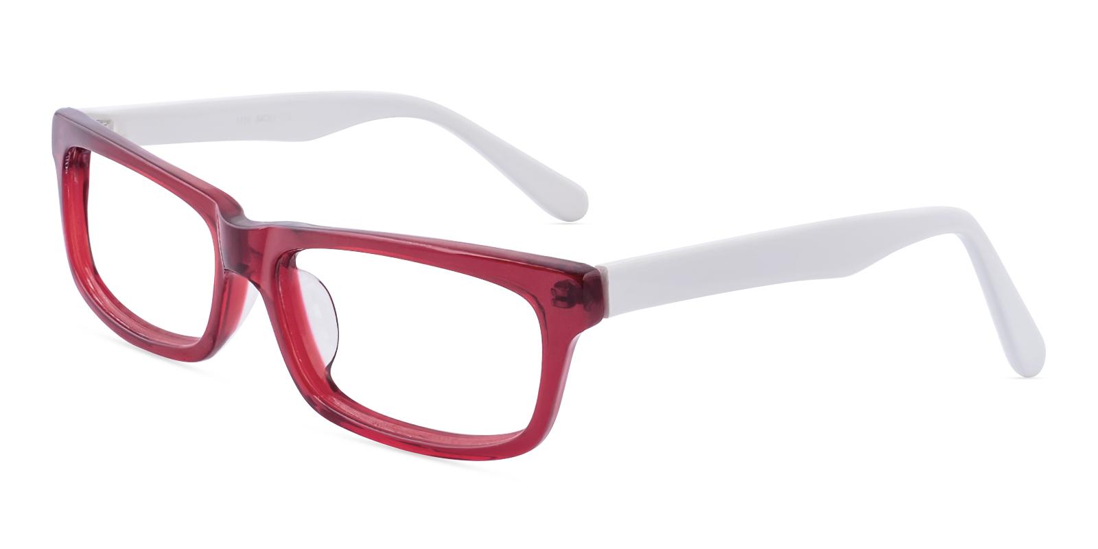 Macro Red Acetate Eyeglasses , UniversalBridgeFit Frames from ABBE Glasses