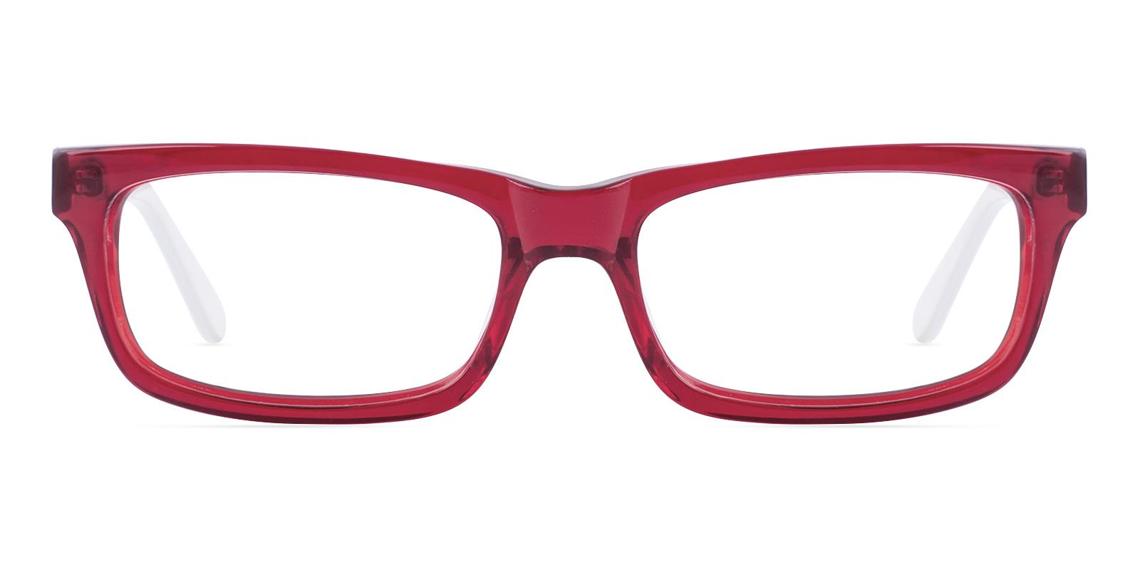 Macro Red Acetate Eyeglasses , UniversalBridgeFit Frames from ABBE Glasses
