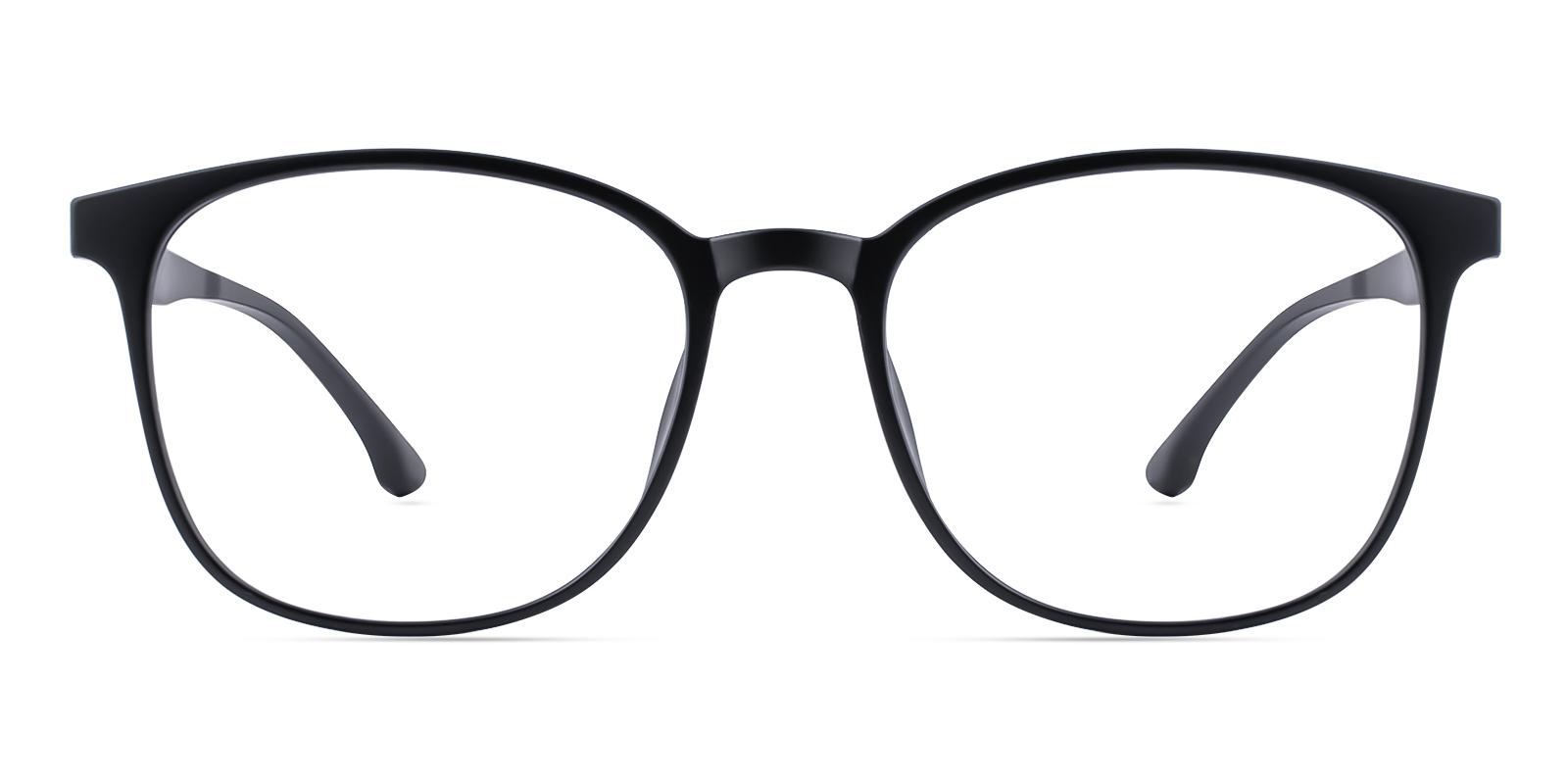 Oram Matte-black Plastic Eyeglasses , UniversalBridgeFit Frames from ABBE Glasses