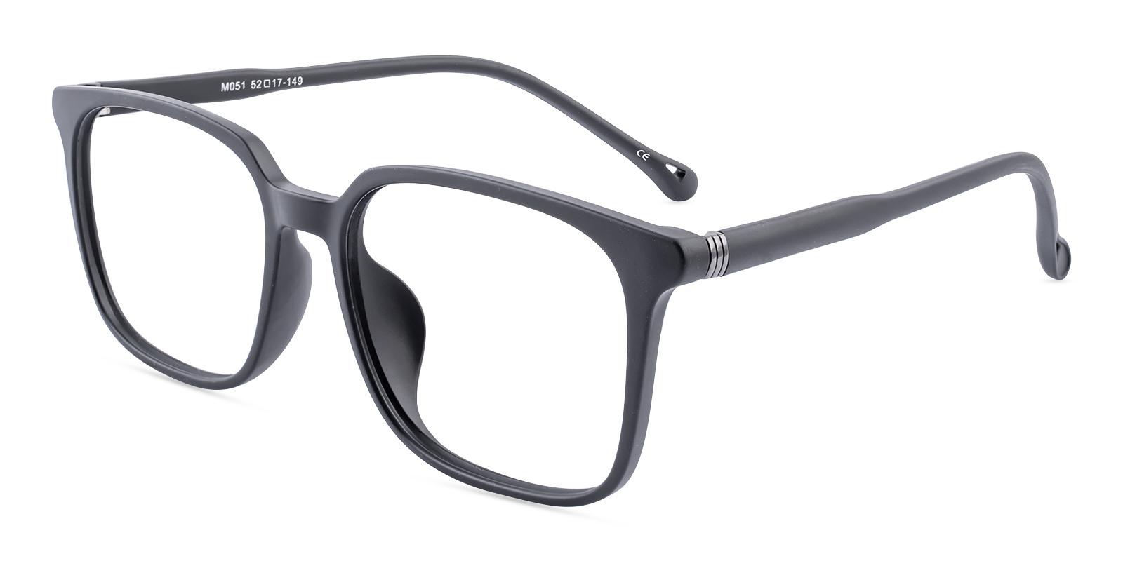 Abilityical Matte-black TR Eyeglasses , UniversalBridgeFit Frames from ABBE Glasses