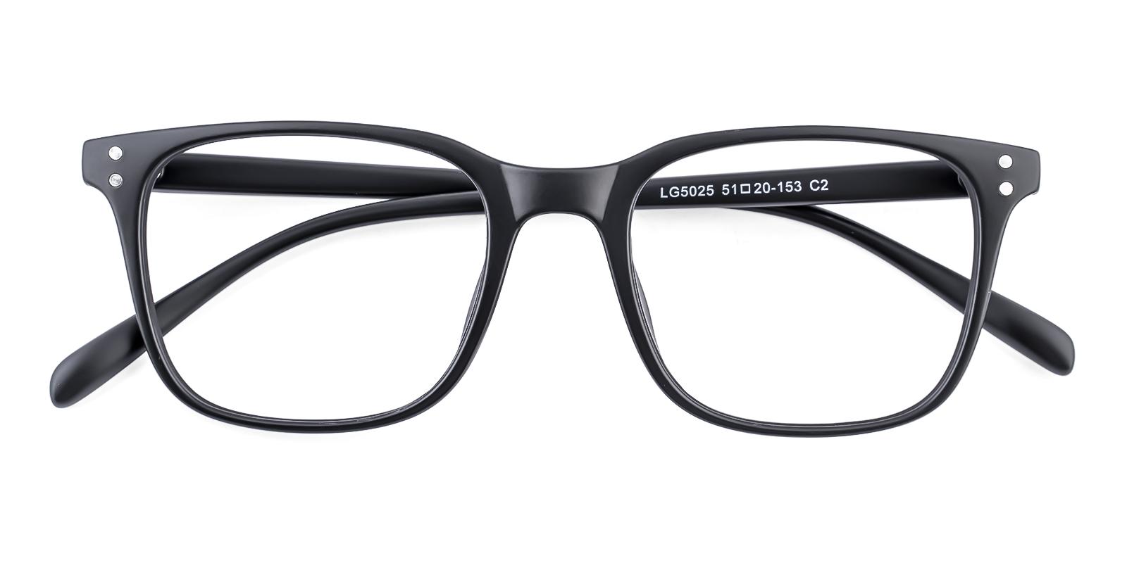 Clinoster Matte-black Plastic Eyeglasses , UniversalBridgeFit Frames from ABBE Glasses