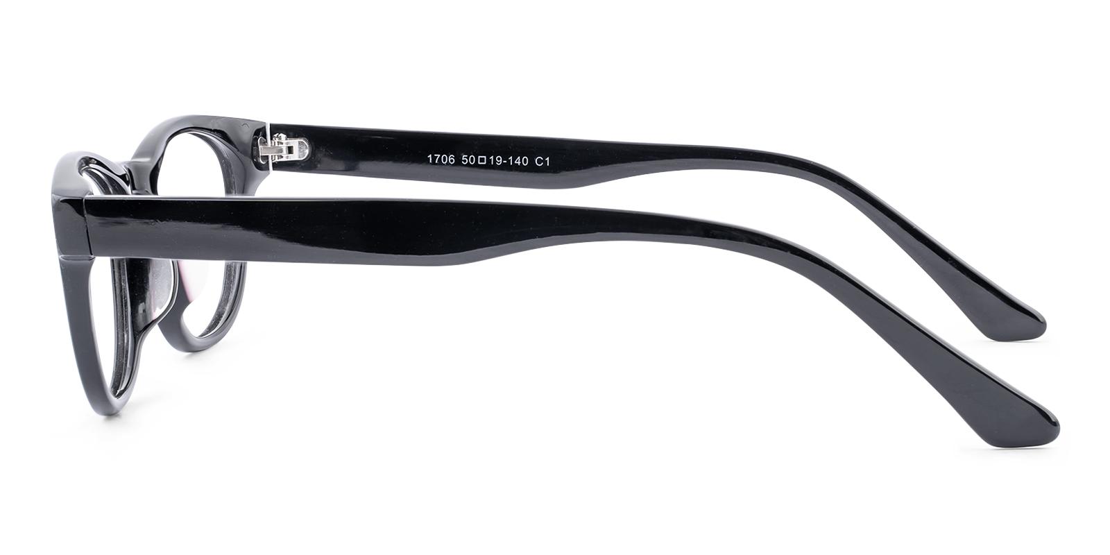 Stimulics Black Acetate Eyeglasses , UniversalBridgeFit Frames from ABBE Glasses