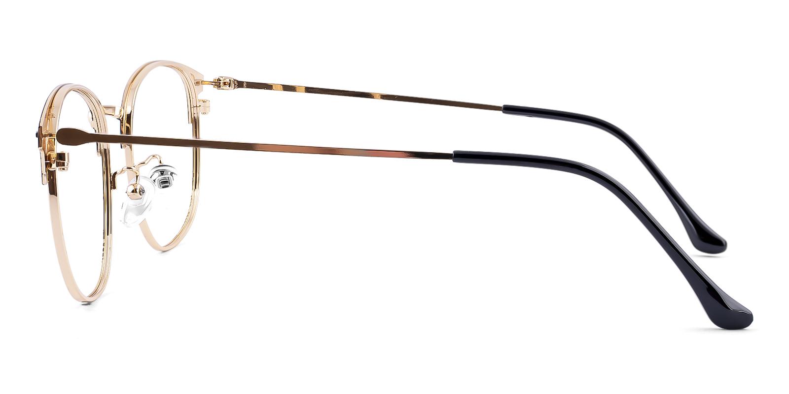 Plensure Gold Metal Eyeglasses , NosePads Frames from ABBE Glasses