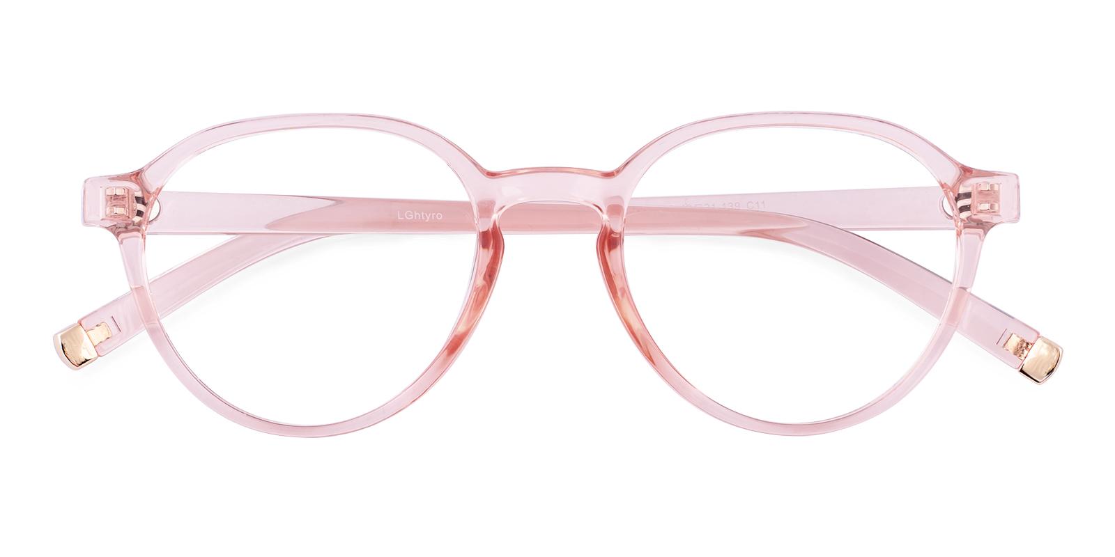 Hedrsive Pink Plastic Eyeglasses , UniversalBridgeFit Frames from ABBE Glasses