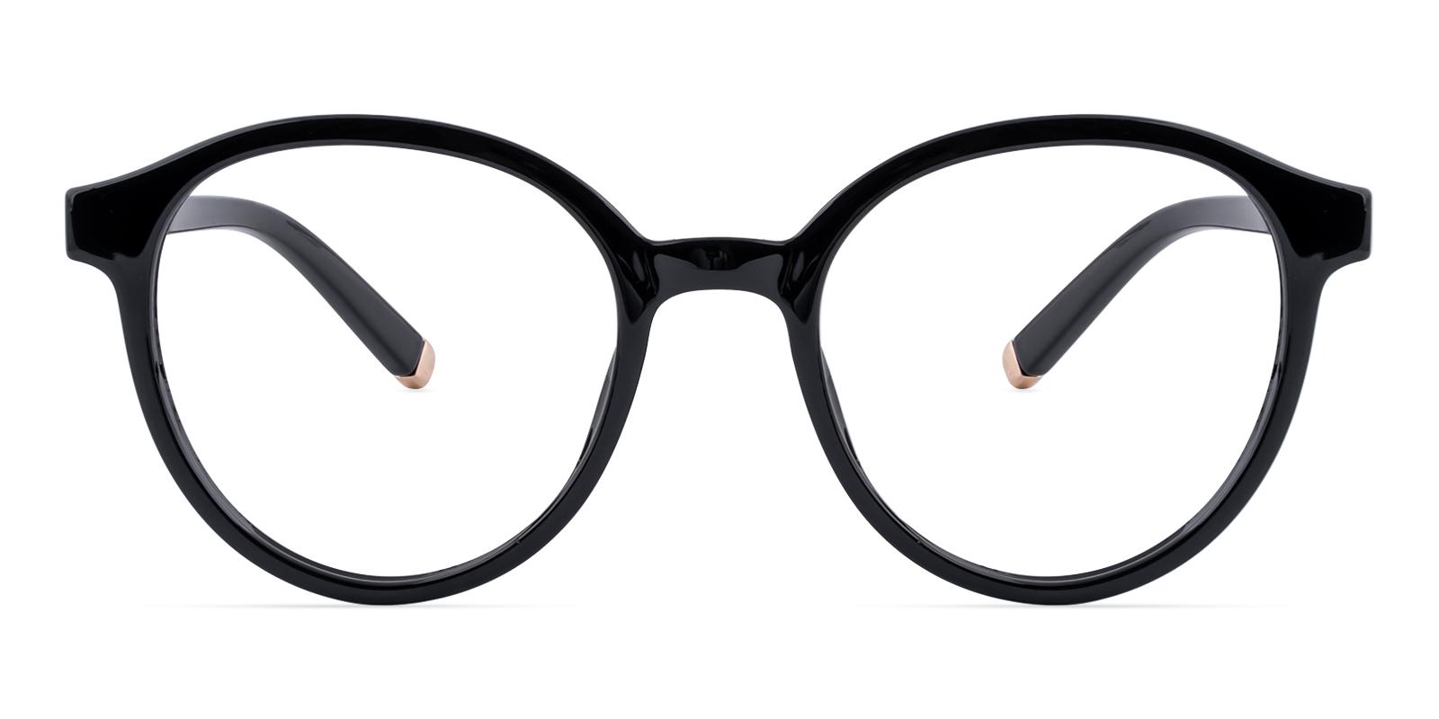 Anguatic Black Plastic Eyeglasses , UniversalBridgeFit Frames from ABBE Glasses