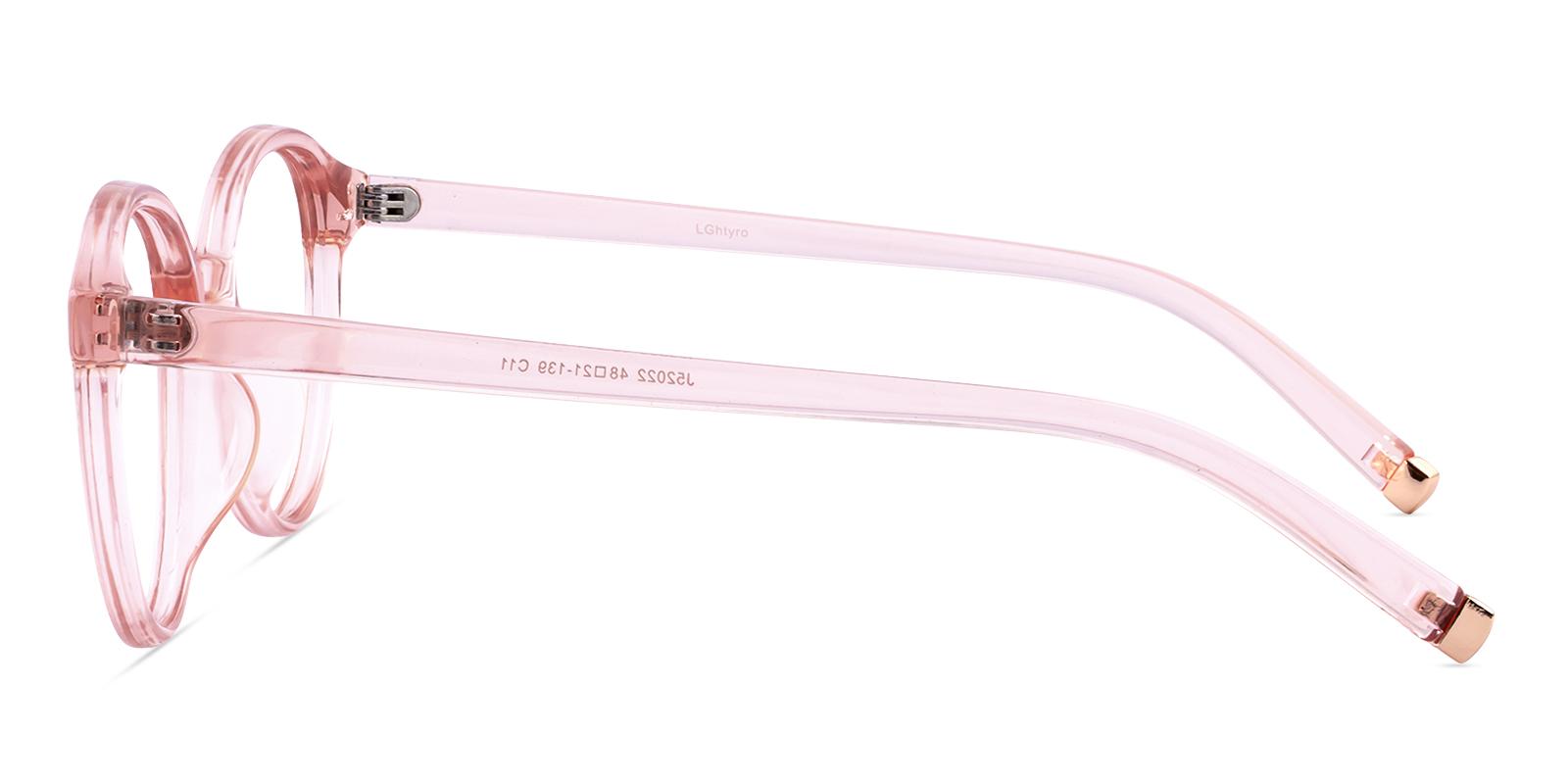 Anguatic Pink Plastic Eyeglasses , UniversalBridgeFit Frames from ABBE Glasses