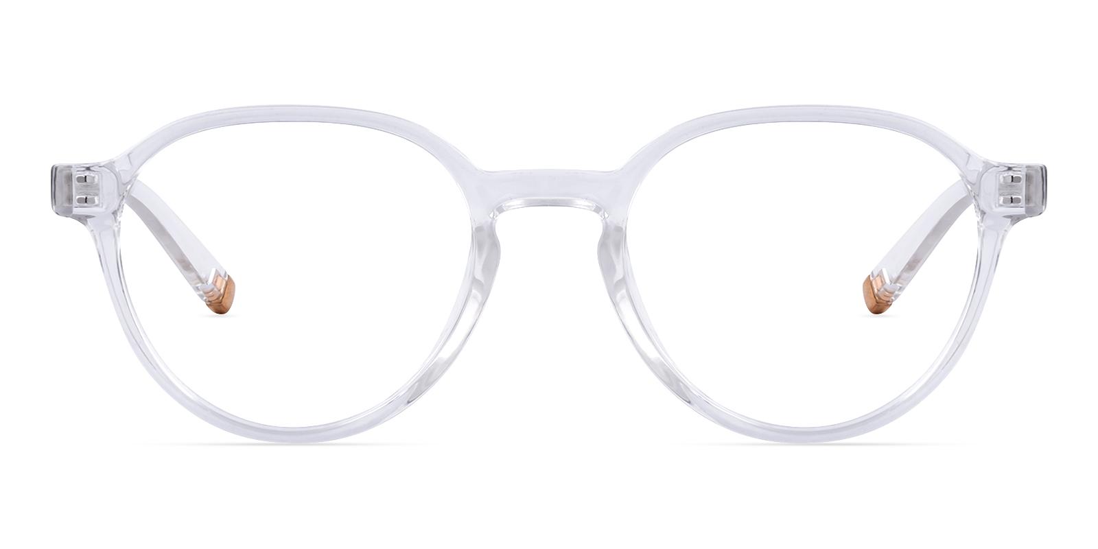 Halfor Fclear Plastic Eyeglasses , UniversalBridgeFit Frames from ABBE Glasses