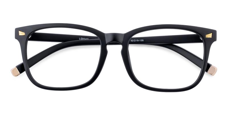 Placeine Matte-black  Frames from ABBE Glasses