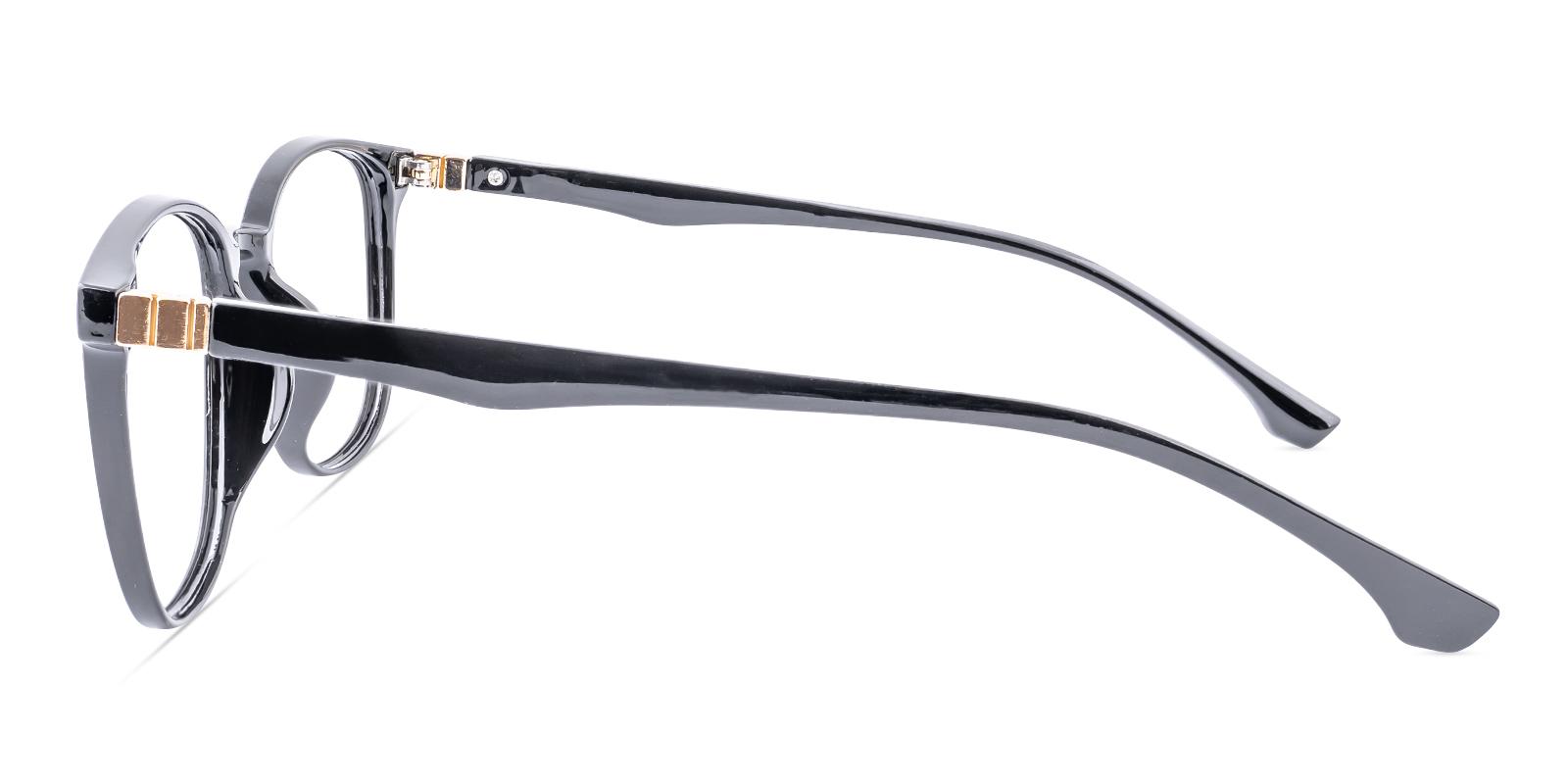 Semalaugho Black Plastic Eyeglasses , UniversalBridgeFit Frames from ABBE Glasses