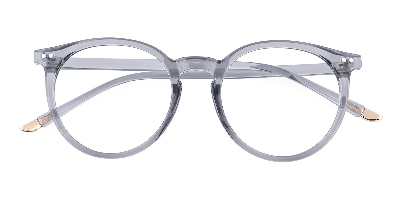 Soli Gray Plastic Eyeglasses , UniversalBridgeFit Frames from ABBE Glasses