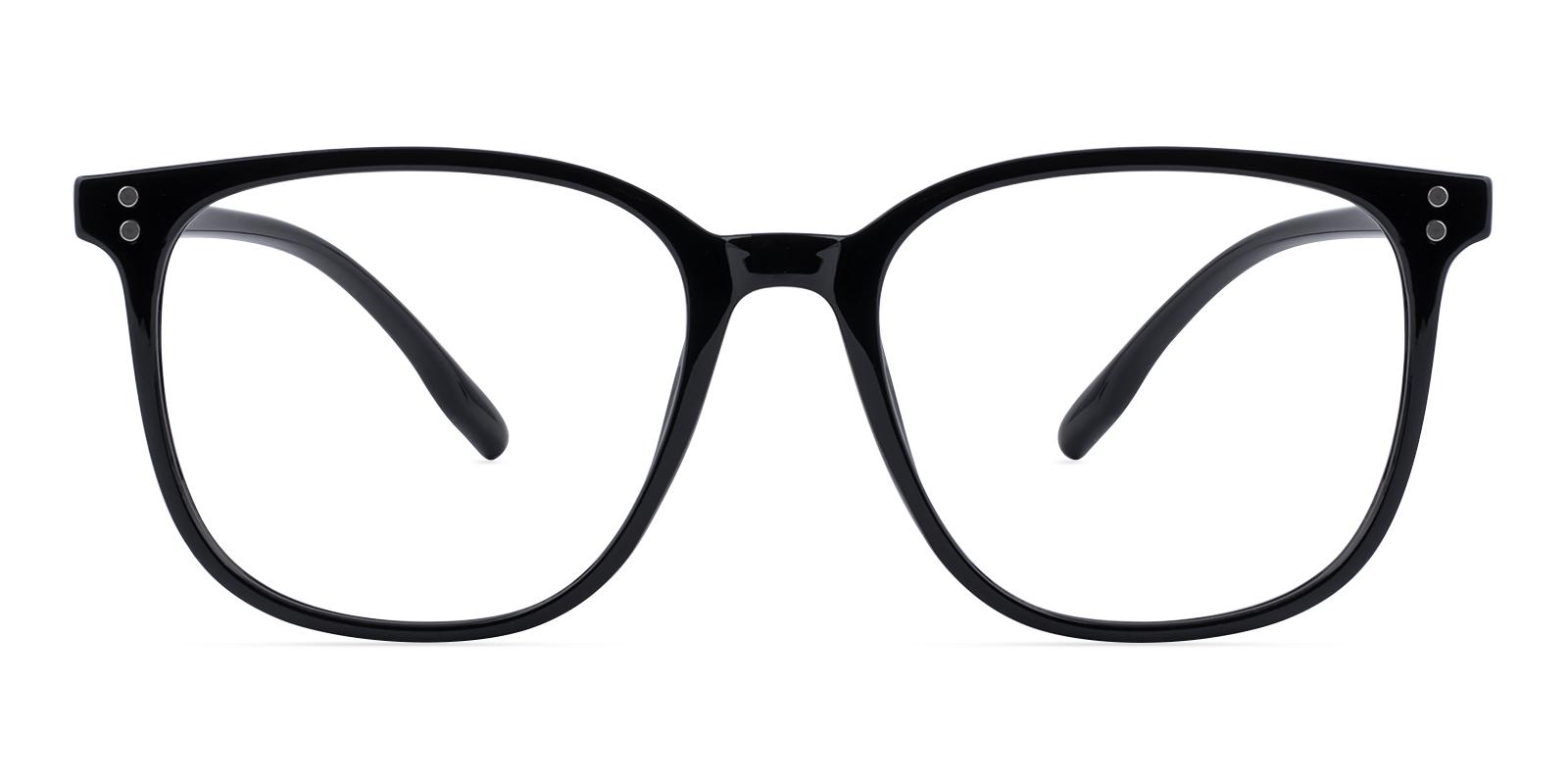 Prosster Black Plastic Eyeglasses , Lightweight , UniversalBridgeFit Frames from ABBE Glasses