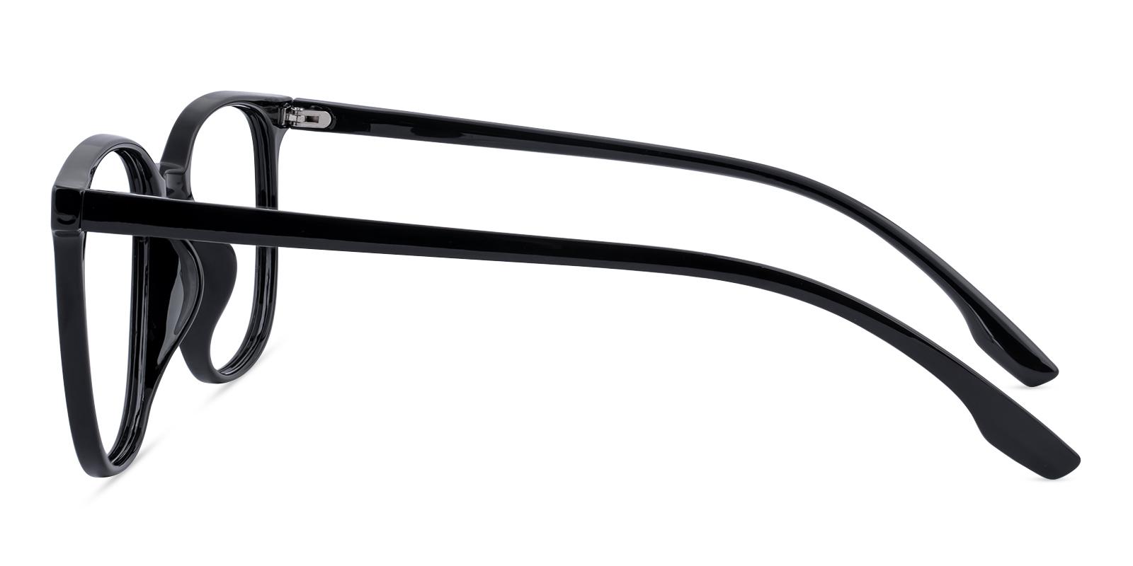 Prosster Black Plastic Eyeglasses , UniversalBridgeFit , Lightweight Frames from ABBE Glasses