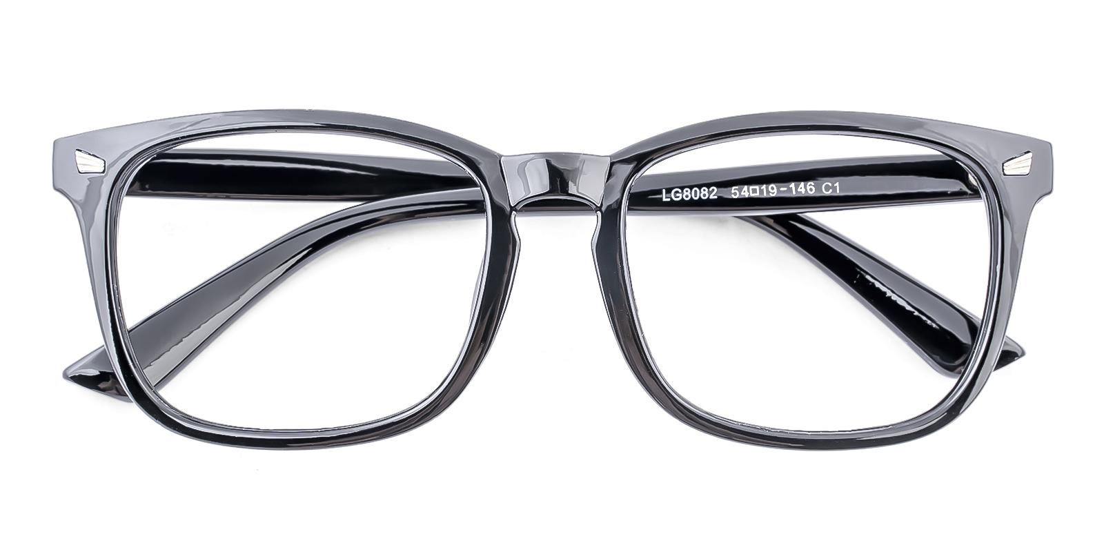 Reducely Black Plastic Eyeglasses , UniversalBridgeFit Frames from ABBE Glasses
