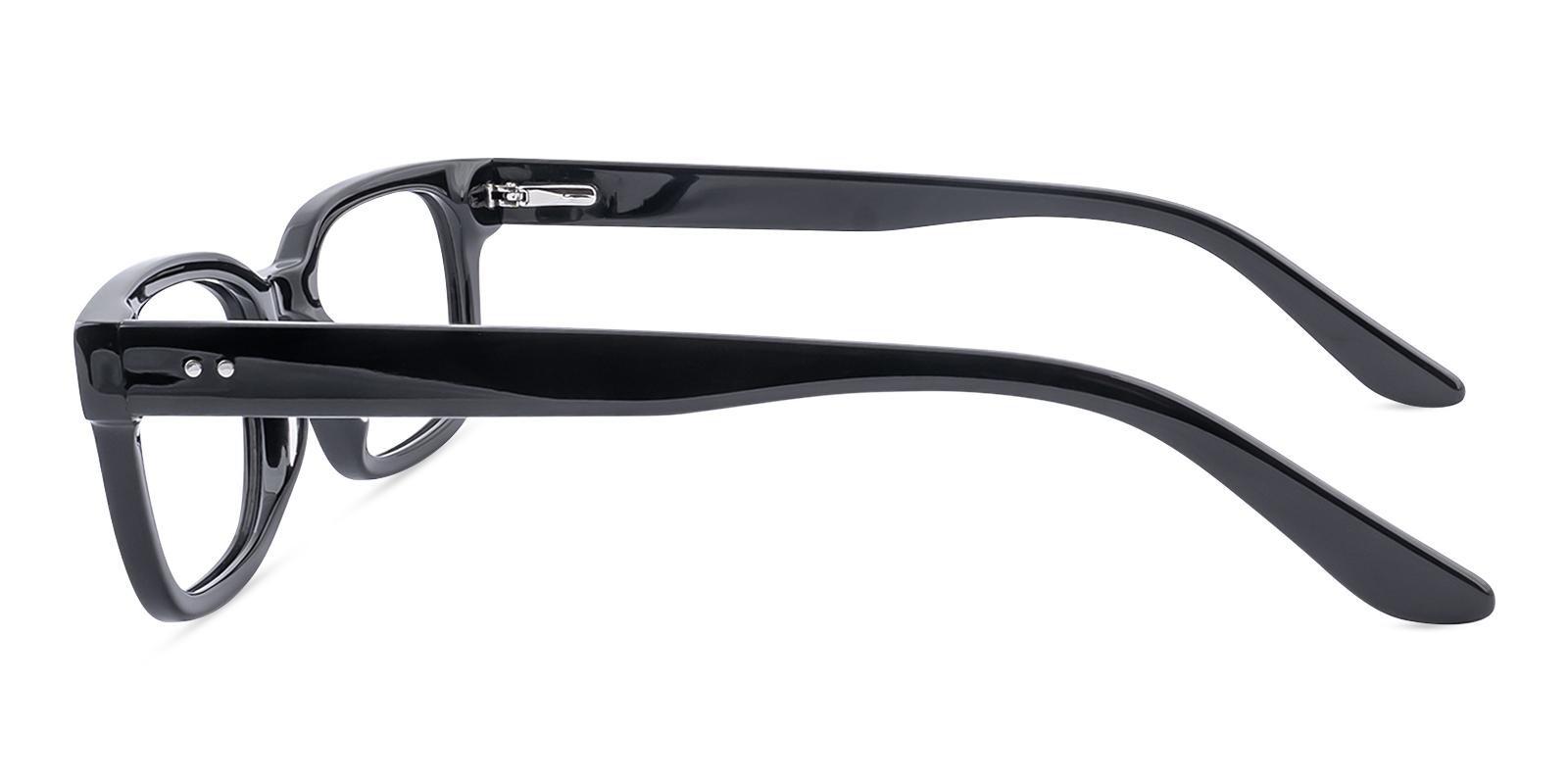 Beginist Black Acetate Eyeglasses , SpringHinges , UniversalBridgeFit Frames from ABBE Glasses