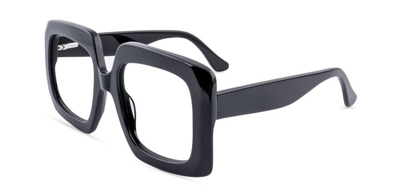 Black Volcapital - Acetate ,Universal Bridge Fit