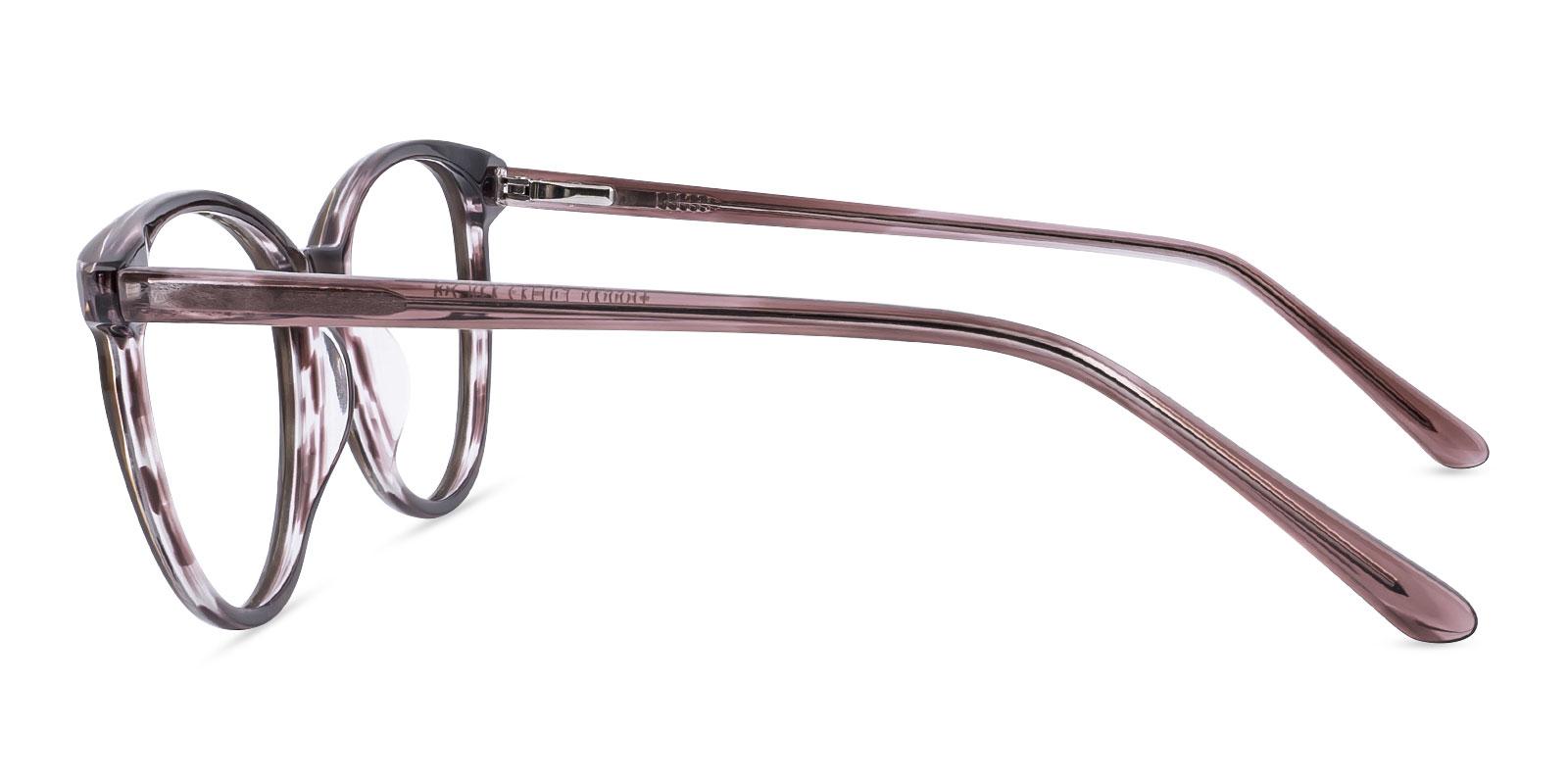 Lucit Brown Acetate Eyeglasses , SpringHinges , UniversalBridgeFit Frames from ABBE Glasses